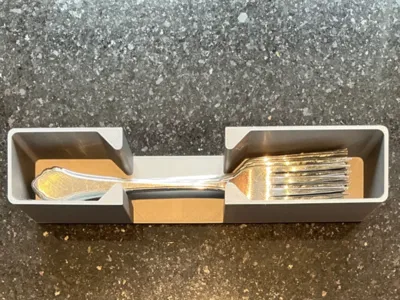 Gridfinity 1x5 x50 mm Fork/Spoon Silverware Holder