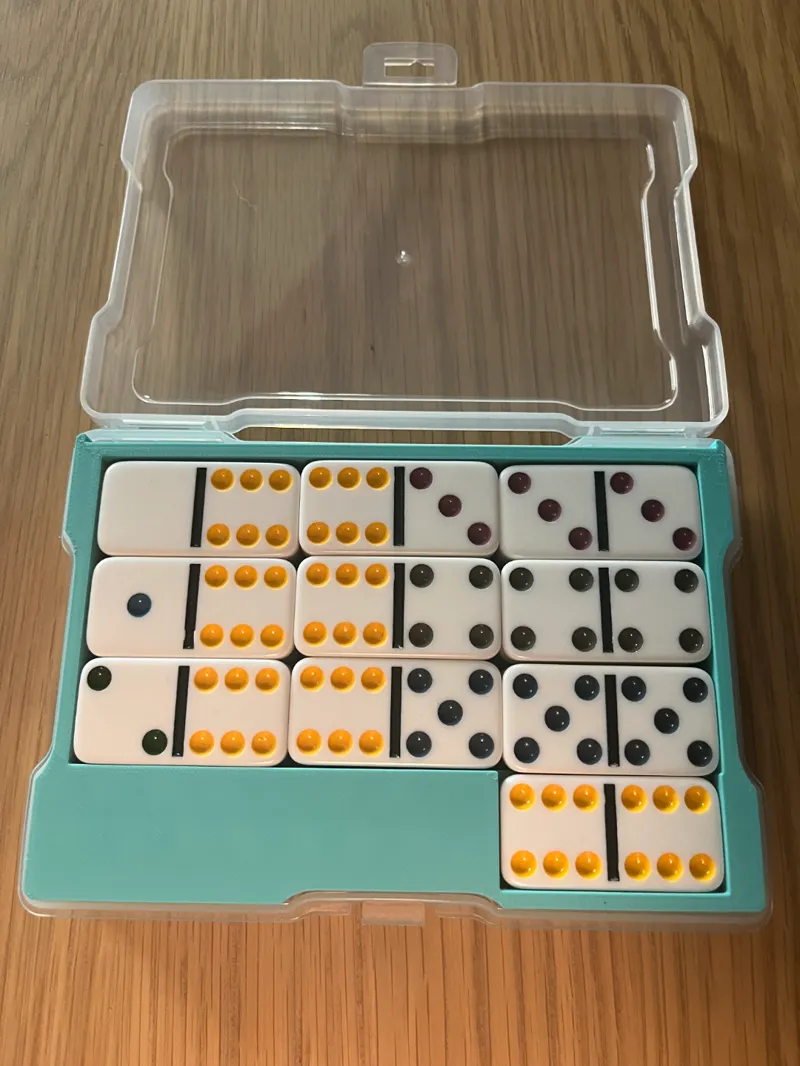 Photo Caddy double 6 dominoes insert