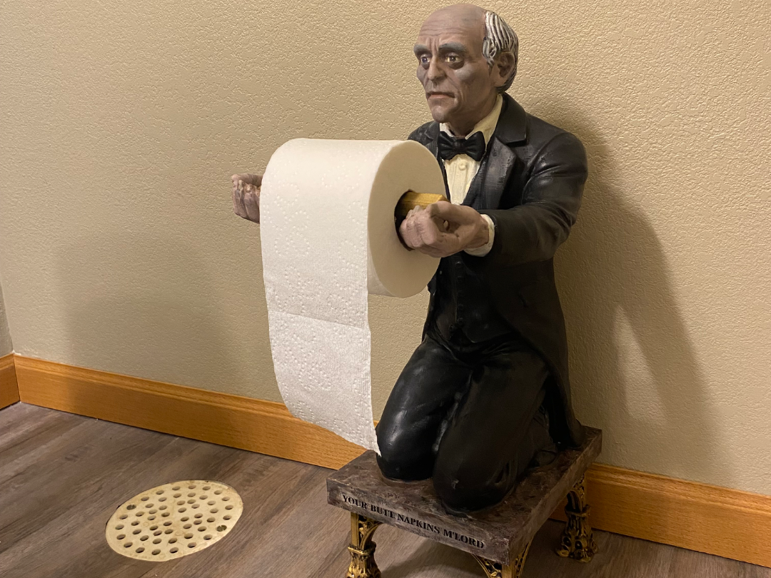 Your Butt Napkins M'Lord Toilet Roll Holder