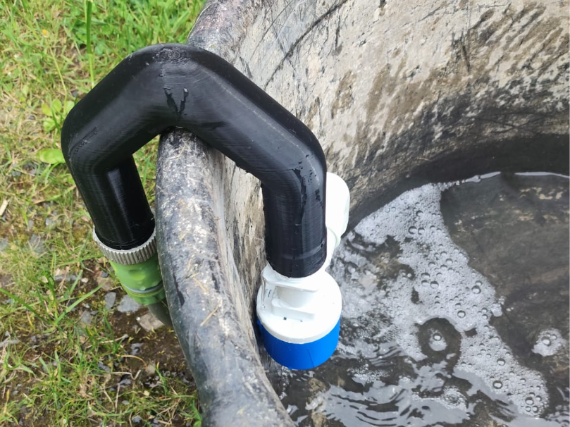Regentonne / Wasserfass Automatikbefüllung
