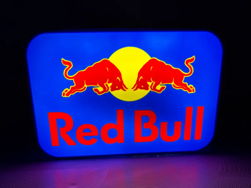 Red Bull Lightbox Deco Model Retro Gaming Display