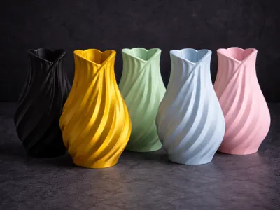 Twisted Flow Vase – moderne Spiral-Vase