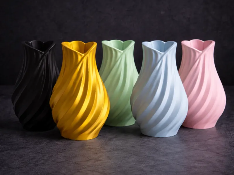 Twisted Flow Vase – moderne Spiral-Vase