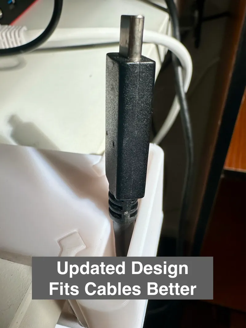 Updated Desk Cable Management System