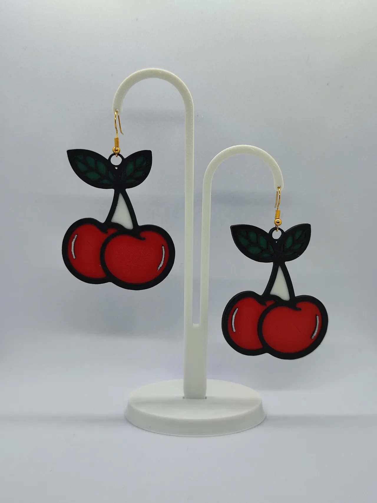 Pendientes cerezas view 2