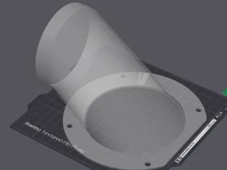 Airbrush Booth Vent Diverter - A1 Mini