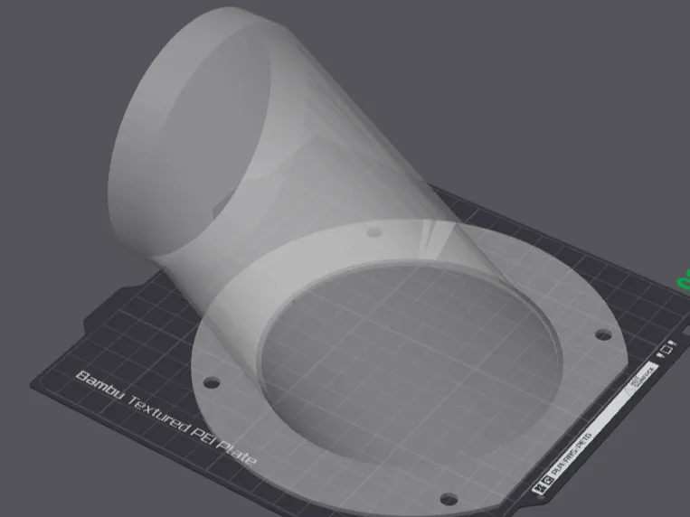 Airbrush Booth Vent Diverter - A1 Mini