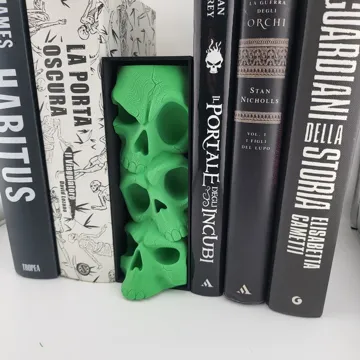 Estante o repisa: Skull Book Nook Skeleton Bookshelf Insert Book — vista de referencia 2