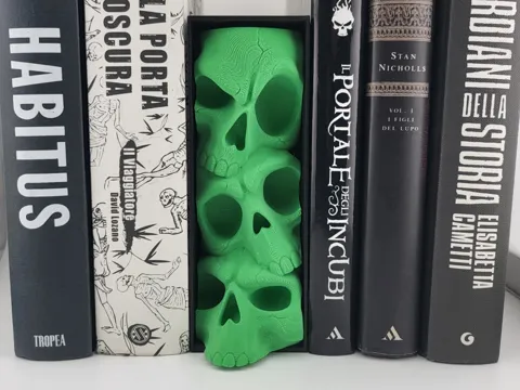 Estante o repisa: Skull Book Nook Skeleton Bookshelf Insert Book — referencia de MakerWorld