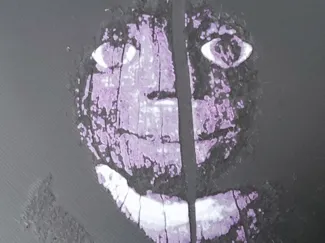 Cracked face
