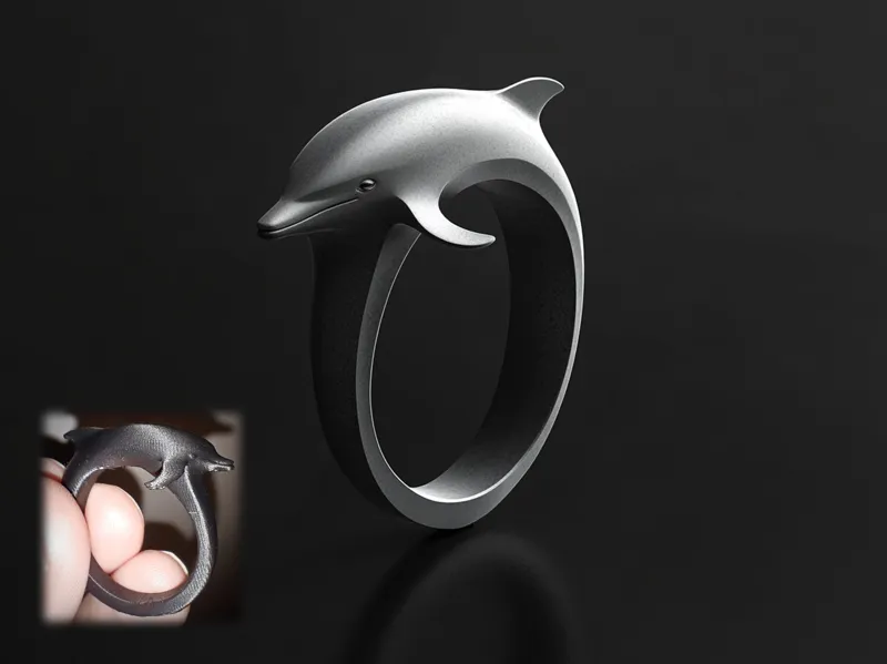 Happy Dolphin Ring