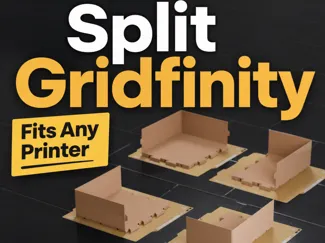 Gridfinity 7x5.5 Bin (8U) Dovetail Split to Fit