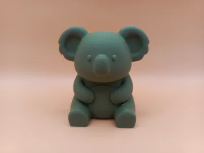 Smooth Chibi Koala Sculpture