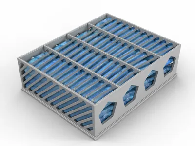 Fan-cooled ice pack holder