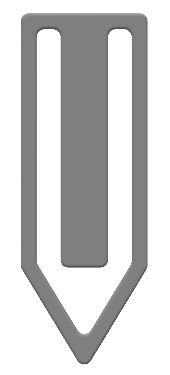 Simple staple/bookmark