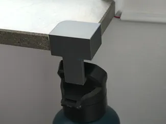 Window sill water bottle holder