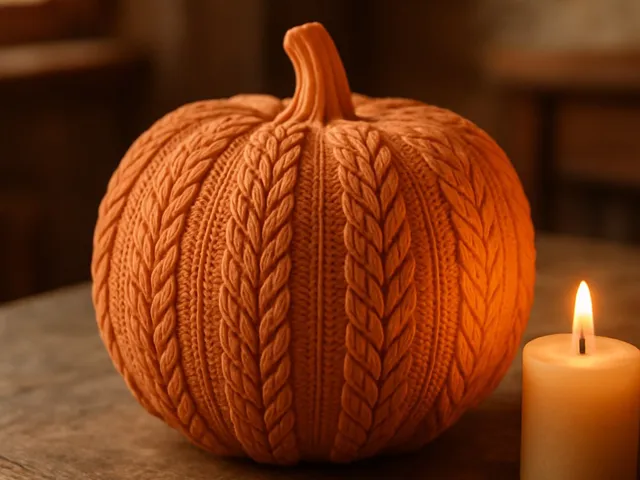 Knitted Pumpkin — Cozy Autumn-Inspired Home Decor