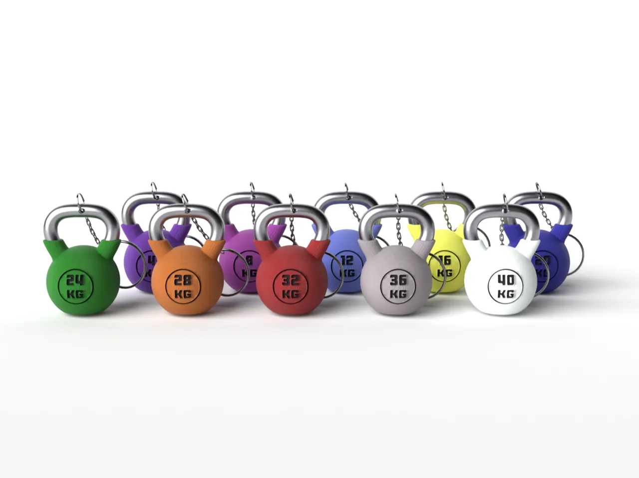 Kettlebell Keychains | 4 to 40 kg view 3