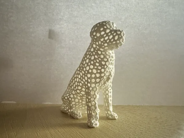 Chien Voronoï décoratif