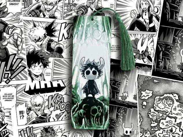 Deku Hollow Knight marcapaginas My Hero Academia