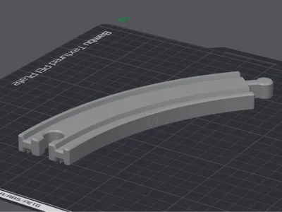 KYZ Train Tracks - Curve with built-in Support