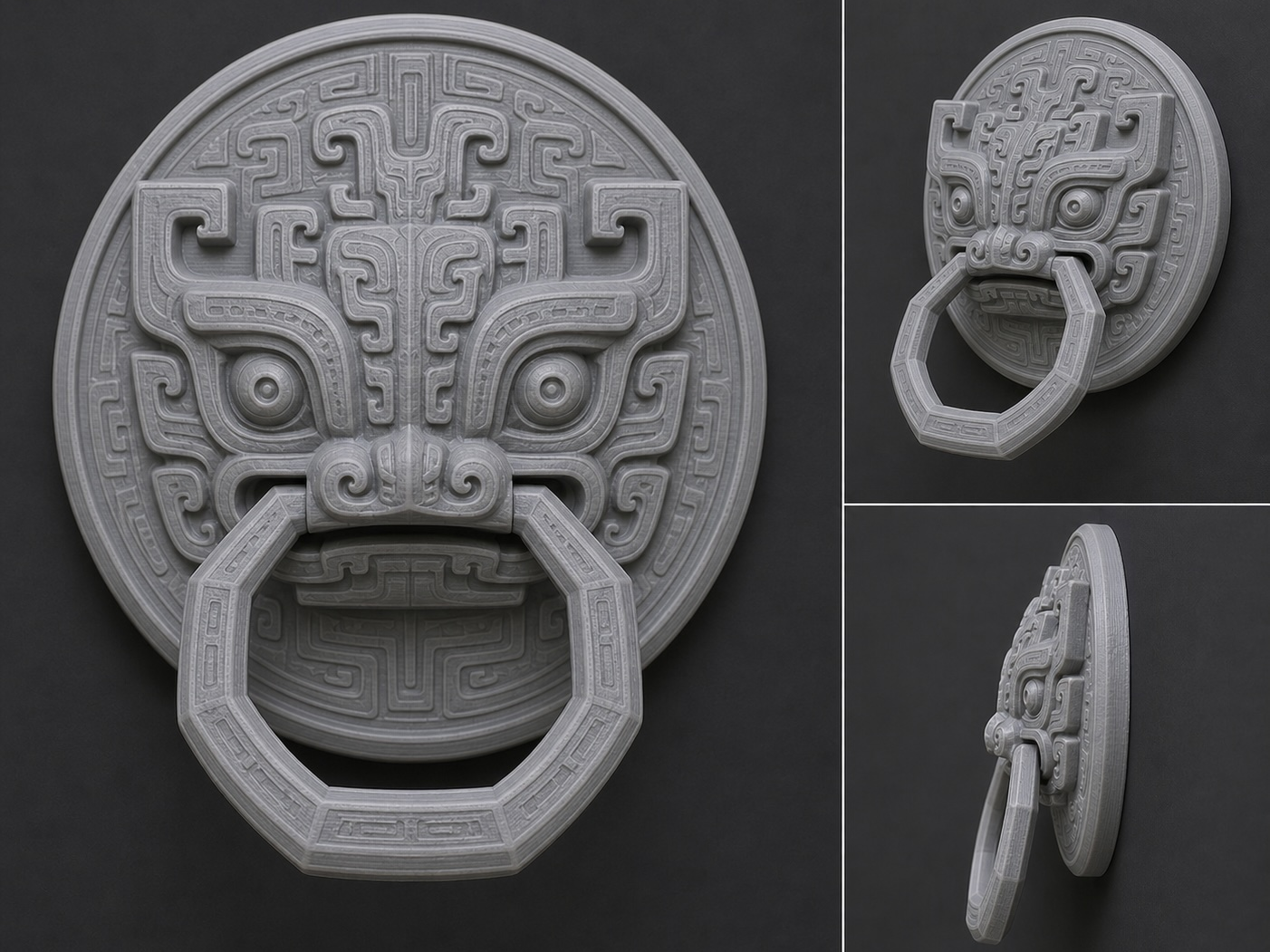 Ancient taotie door knocker
