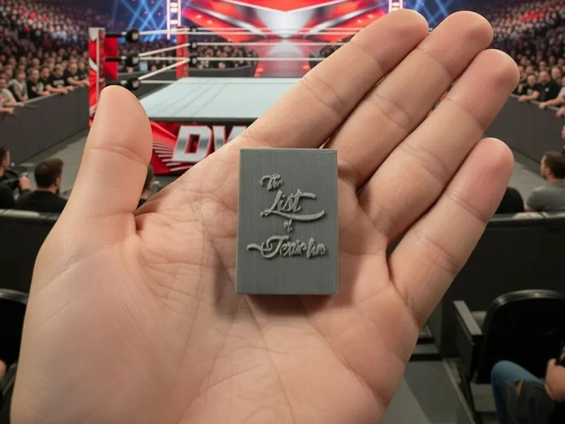 List of Jericho Clipboard 1:12 Wrestling Prop