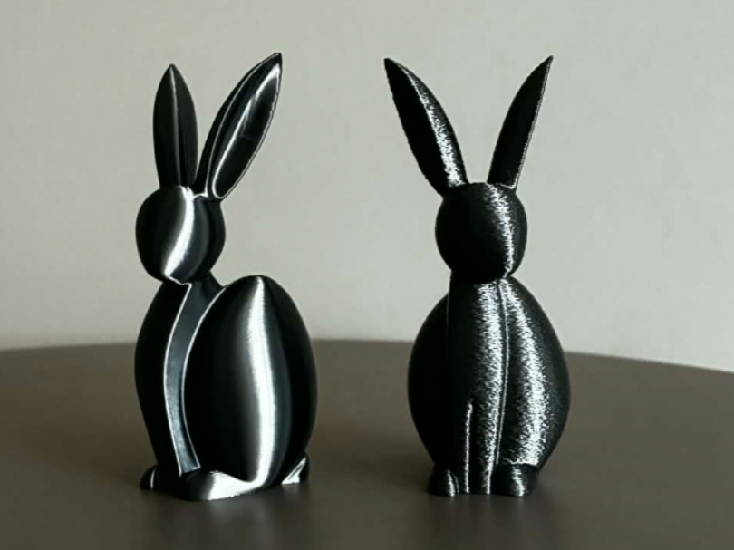 Abstract easter bunny egg sculpture