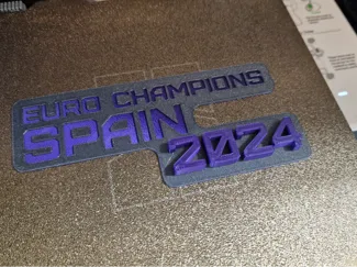 Euro Cup Spain 2024 Plaque