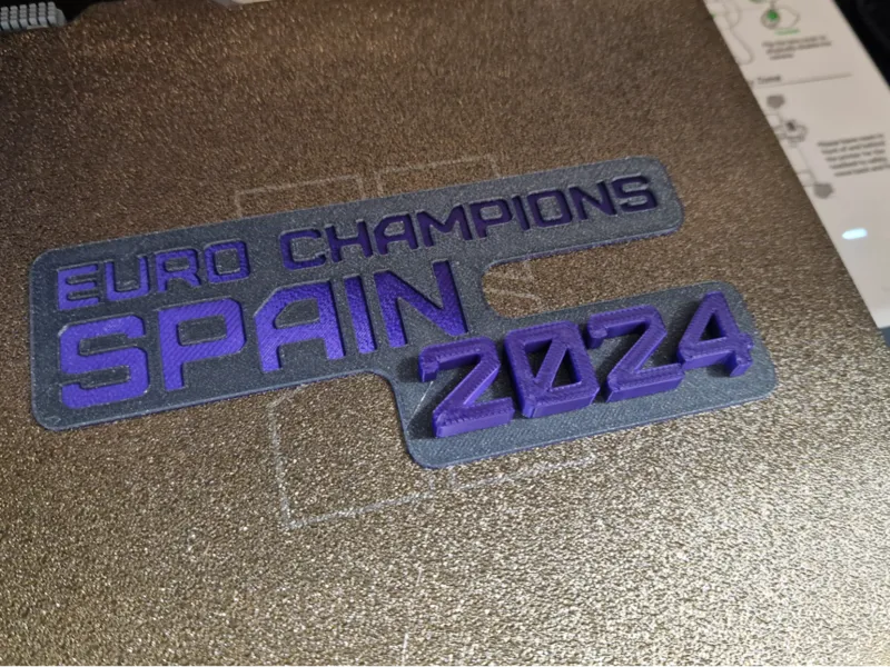 Euro Cup Spain 2024 Plaque