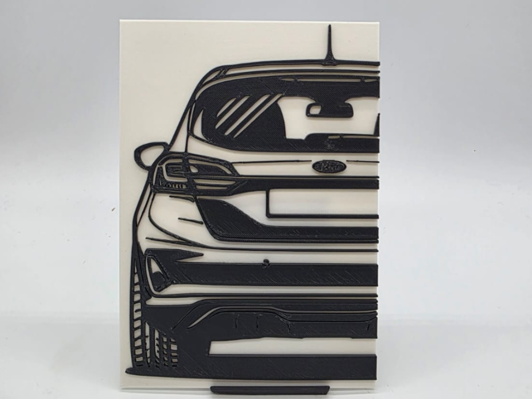 2D Wall Art Ford Fiesta ST MK8 2017-2023