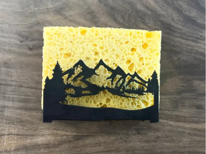 Mountain-Themed Sponge Holder