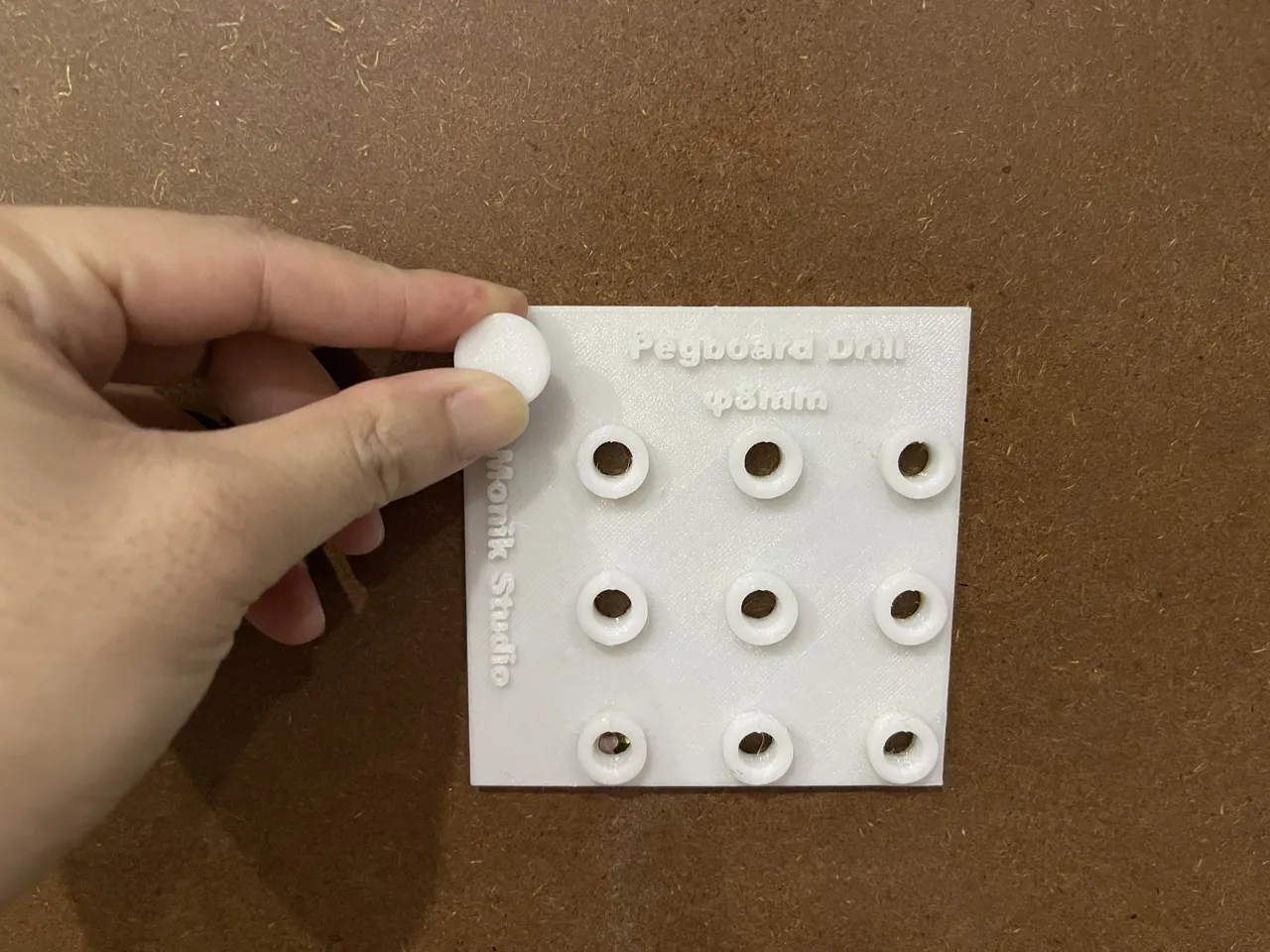 Pegboard Drill Guide (Ø8 mm | 30 mm Spacing) view 3