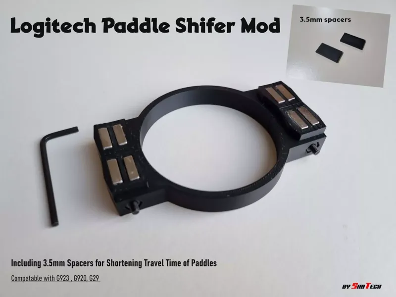 Magnetic Paddle Shifter Mod for Logitech 