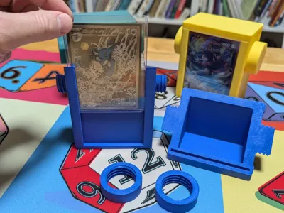 60 Card Display Deck Box Thumb Screw Magic Pokemon