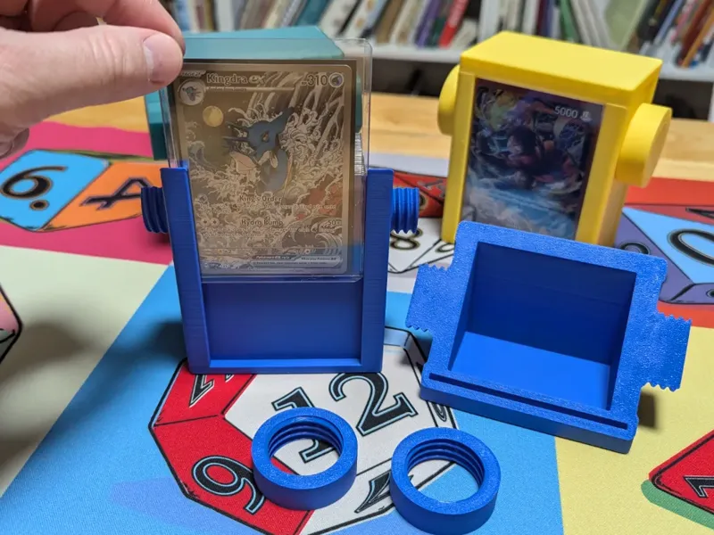60 Card Display Deck Box Thumb Screw Magic Pokemon