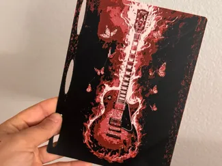 Tapa block de notas guitarra