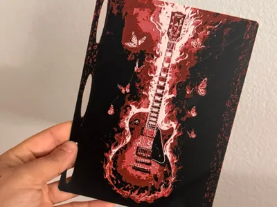 Guitar notebook cover