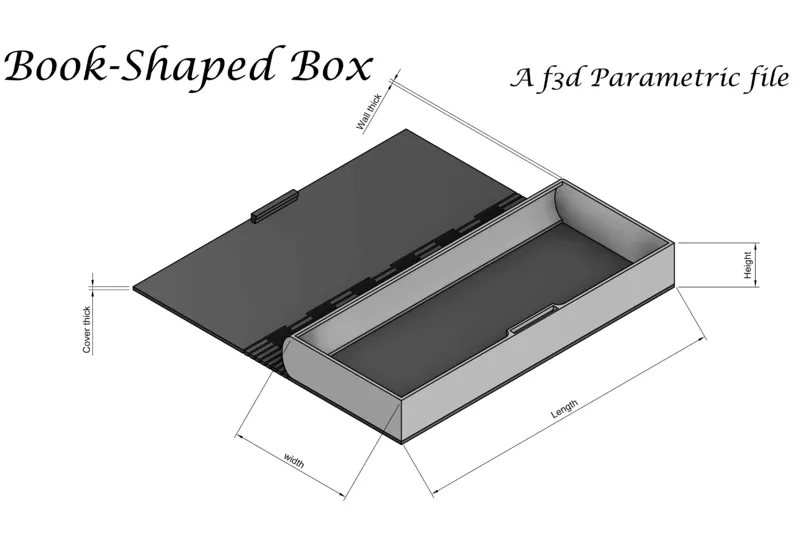 book-shaped box_paramatric_f3d_file/参数化书形盒f3d文件