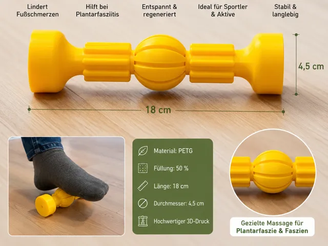 Fußmassagerolle für Plantarfasziitis