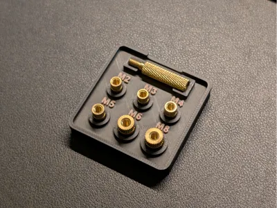 Heat Set Nut Tip Organizer (M2–M8)