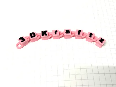 Customizable Fidget Link Name Keychain