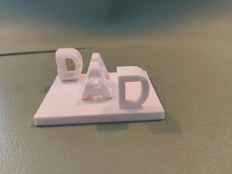 BEST DAD Flip Text
