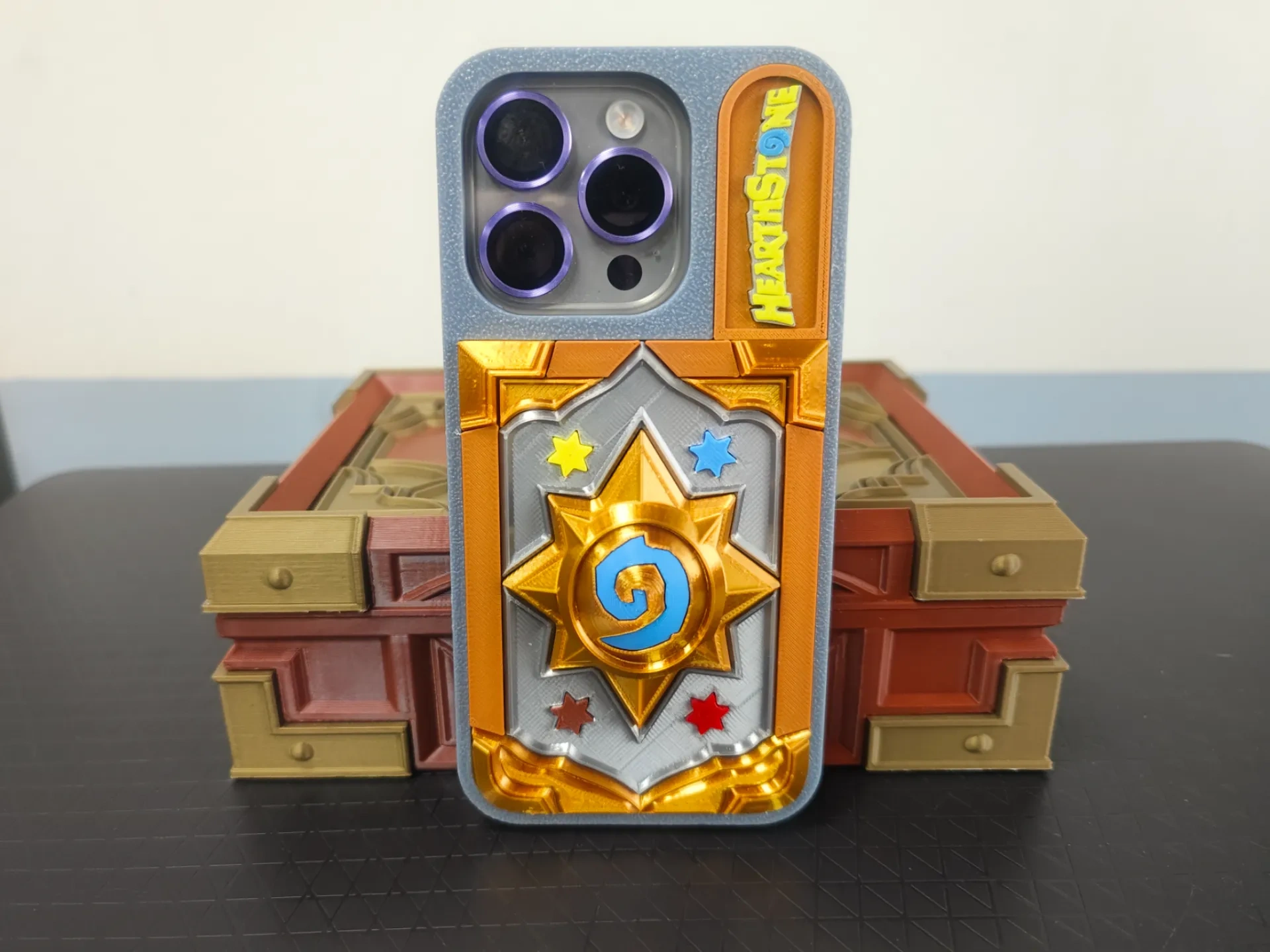 Miniatura 2 do modelo 3D 炉石传说iPhone15pro 手机壳