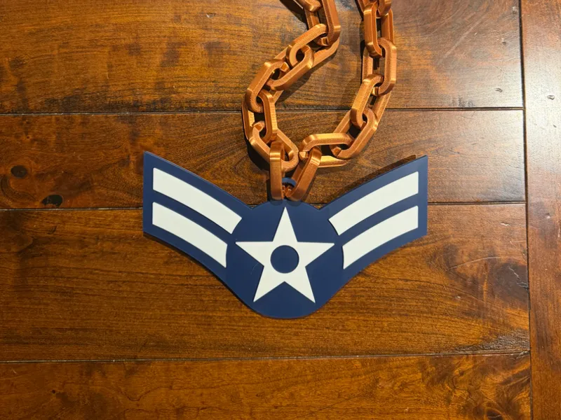 USAF A1C Rank for Oversized Necklace
