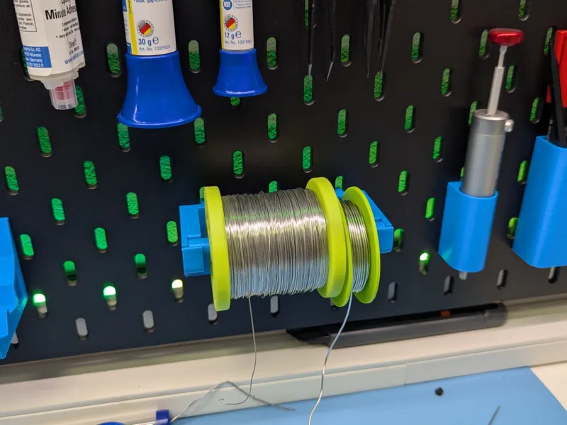 IKEA Skadis soldering tin roll holder