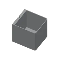 Bac robuste pour panneau perforé 80x80x80 — photo 2