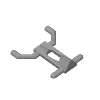 Bac robuste pour panneau perforé 80x80x80 — photo 3