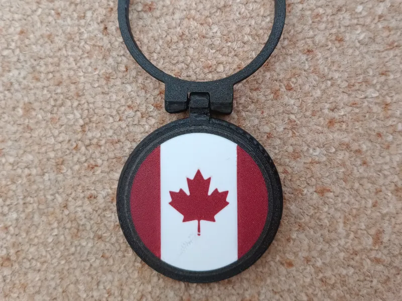 removable Canada emblem to lid metal cans