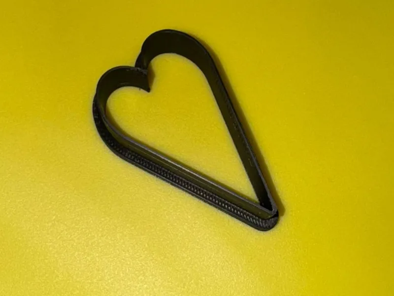 long heart cookie cutter
